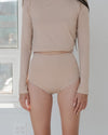 BASERANGE High-waisted flared briefs Portugal BAS-UNHW-BL-000-HAPTIC